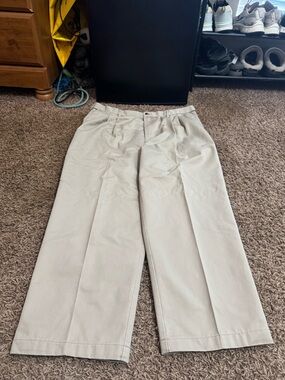 Haggar Men's Khaki Straight-Leg Chinos - Light Beige